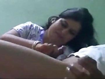Indian Horny Desi cheating  bhabhi doing hand job cock rubing deep scuking hard blowjob deep throat eat cumGraet suck me my bhabhi till my cum
