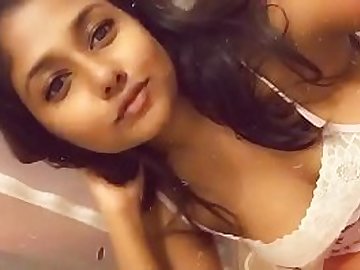 Indian teen recording selfie for bf