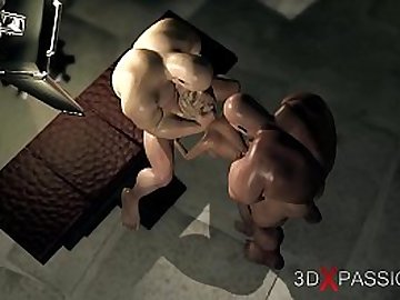 3dxpassion.com. Young fashion girl captive fucked by big muscular men in the darkest dungeon
