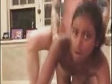 desi girlfriend blow white guy and gets fucked hard