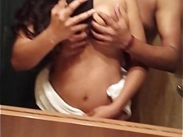 My boyfriend pressing my boobs