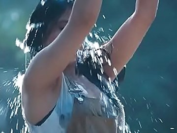 Actress water wash