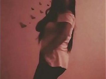 Dancing without bra ...trying my best for ass tease