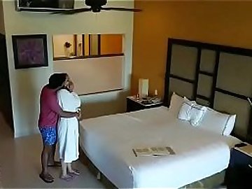 Spy camera caught husband wife having sex in hotel room