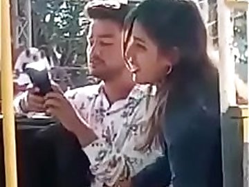 Blowjob couple Indian public