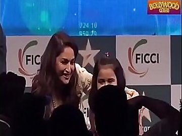 Madhuri Dixit oops! scene and HOT moment boobs  cleavage