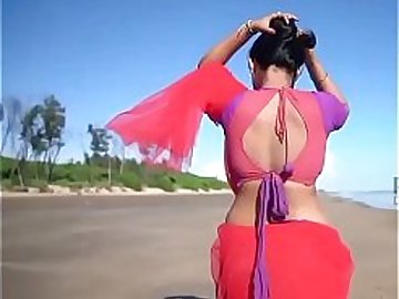 Indian Hot Model on Beach