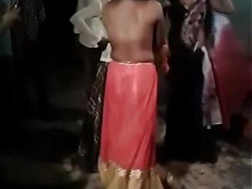 Public Desi bhabhi removing dresses while dancing