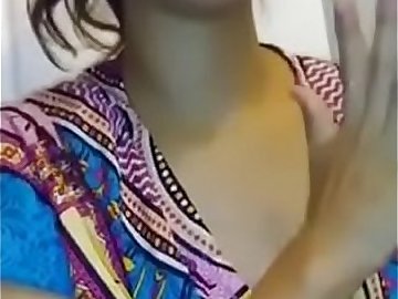 Indian Chick - Milking Her Boobs