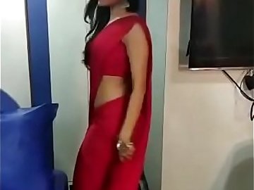 Puja Banerjee in saree