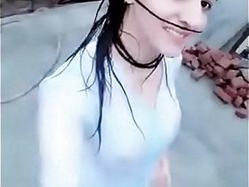 Hot Bangla Big Boobs in rain