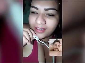 Indian bhabi sexy video call over phone